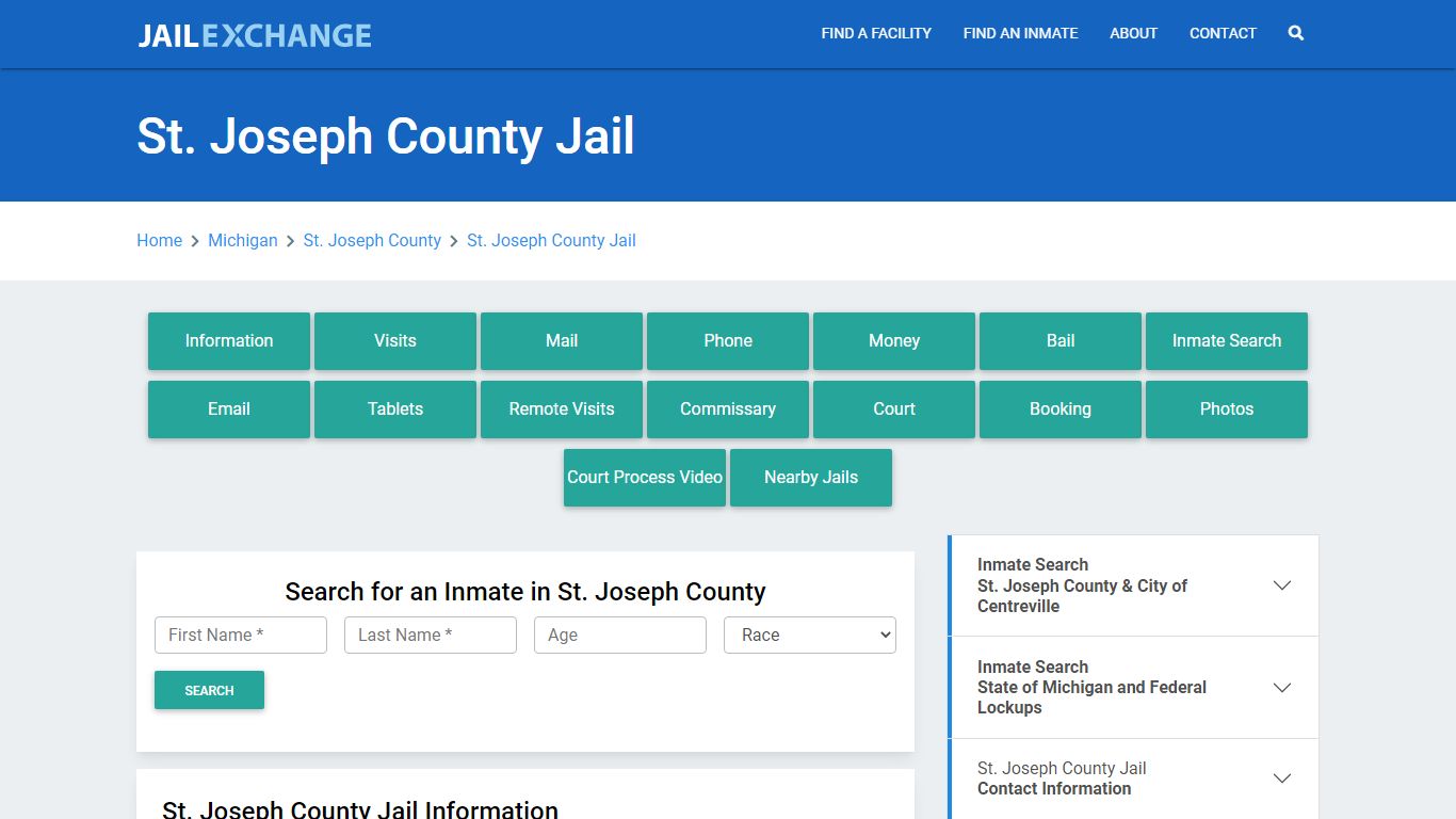 St. Joseph County Jail Roster Lookup, MI, Inmate Search